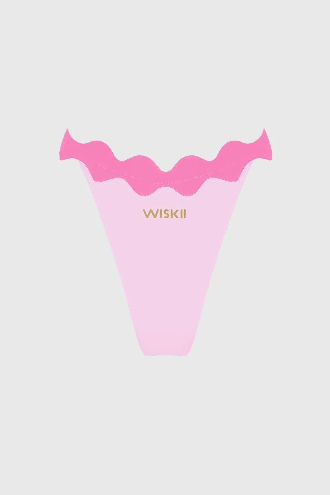 Riviera Scallop Contrast Bikini Bottom