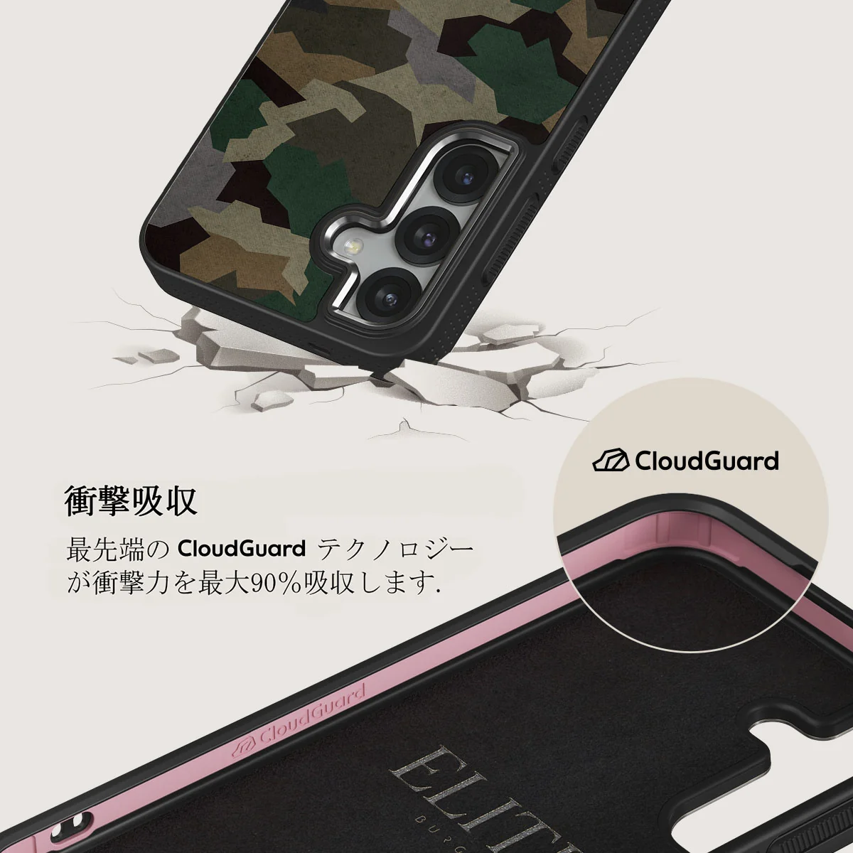 Tropical Green Camo - Samsung Galaxy S25 Plus ケース