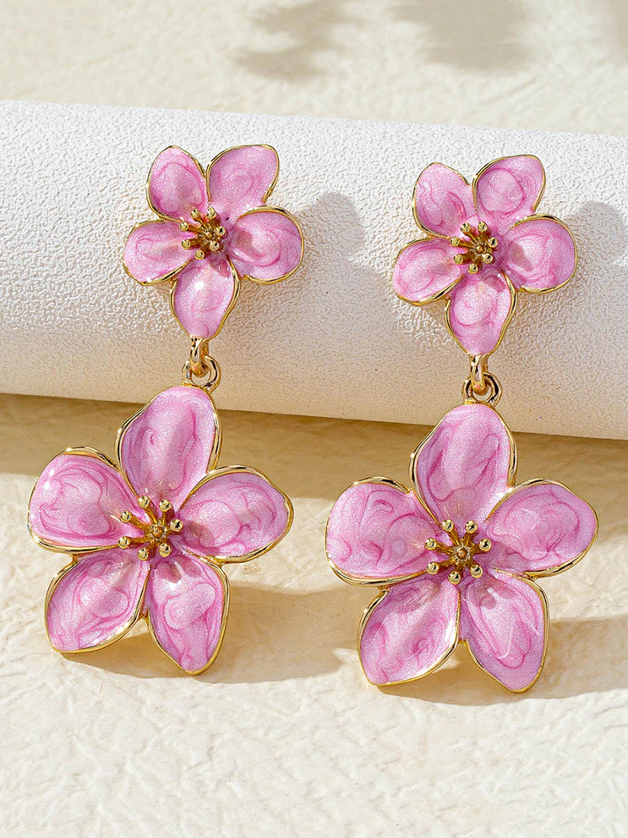 Flower Shape Earrings Accessories