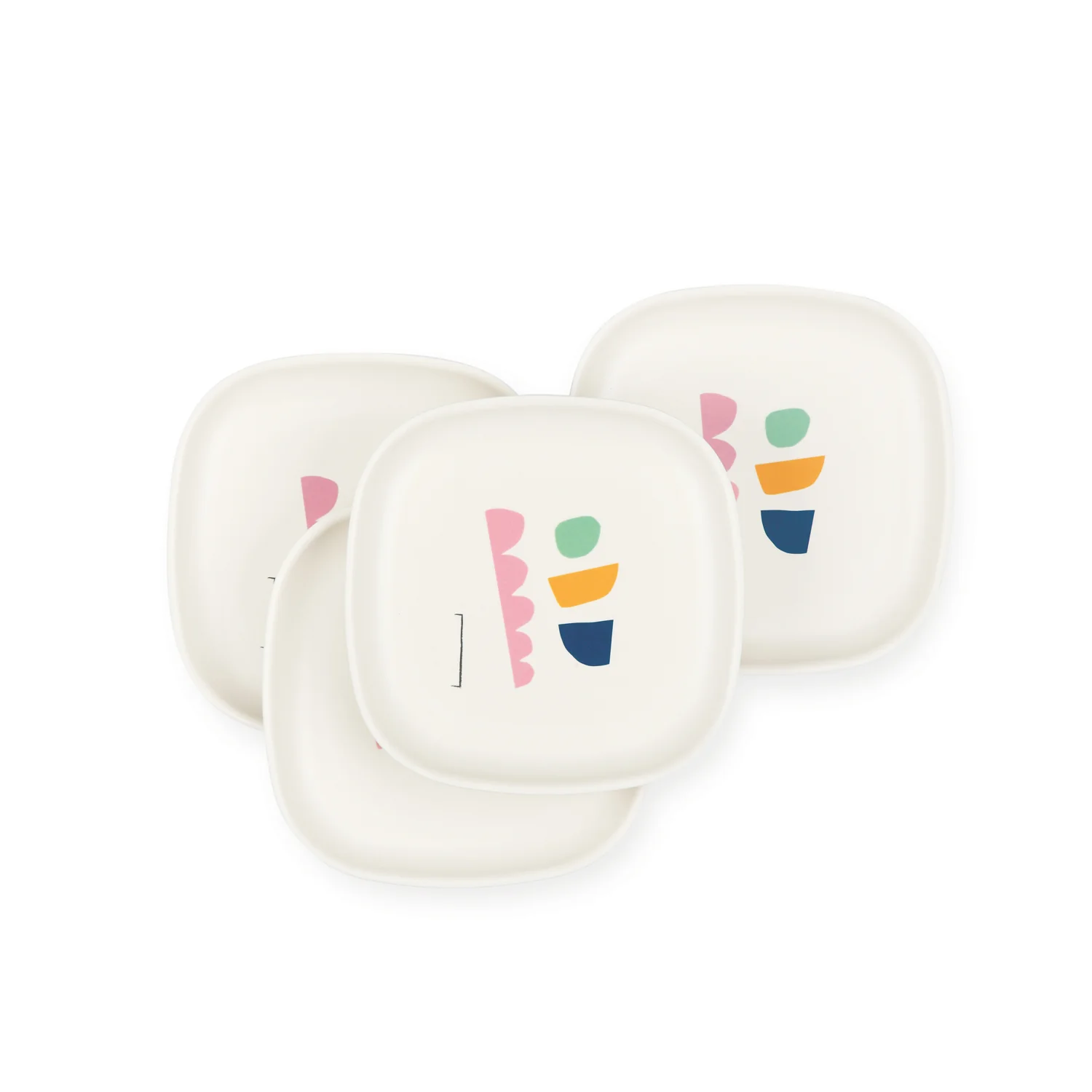 Vogeelle Illustrated Side Plate Set - Color Series