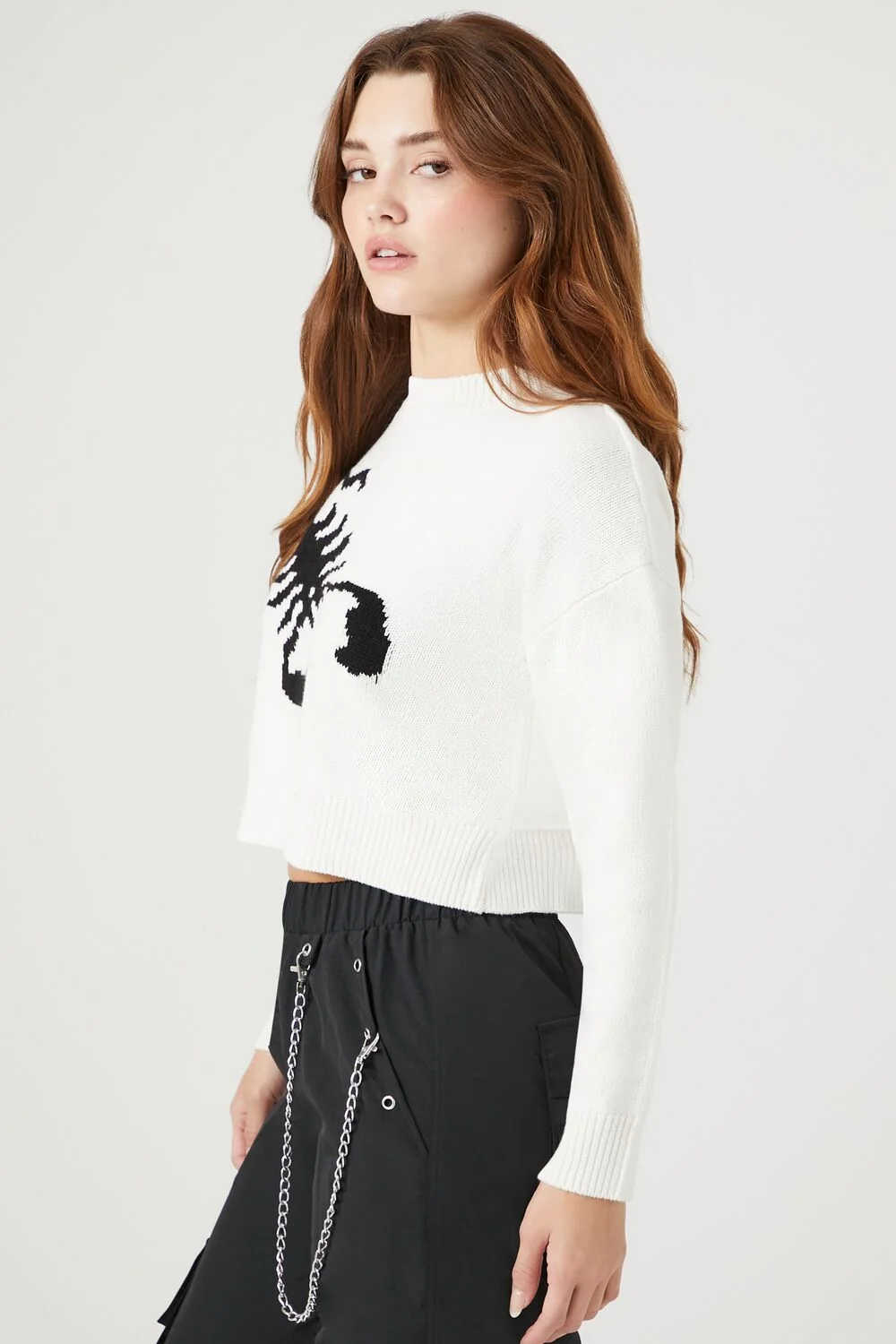Scorpion Cropped Sweater