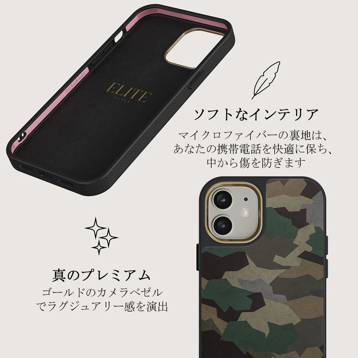 Tropical Green Camo - iPhone 12 ケース