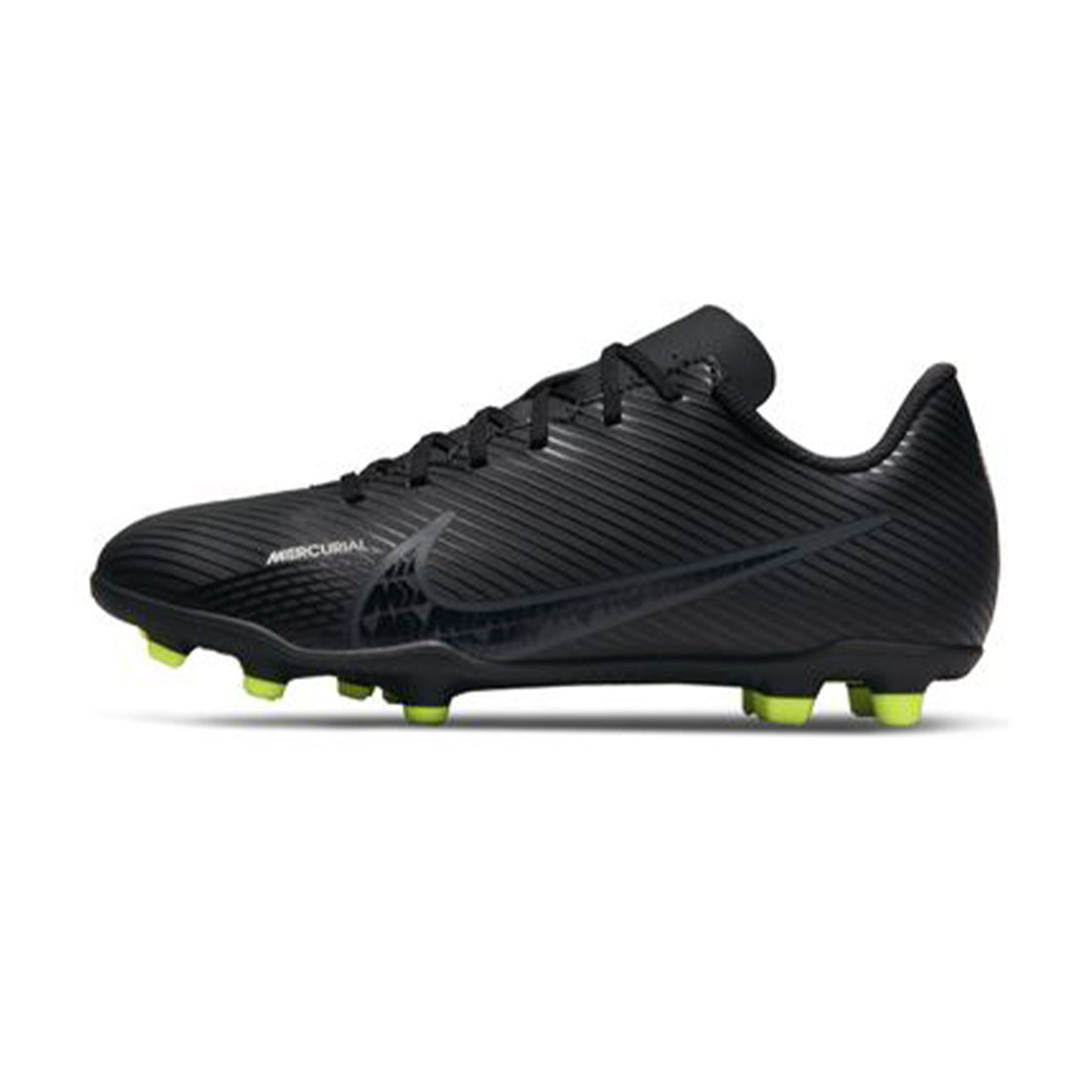 NIKE Jr. Mercurial Vapor 15 Club Fg/Mg Little/Big Kids' Multi-Ground Football Boots In BLACK