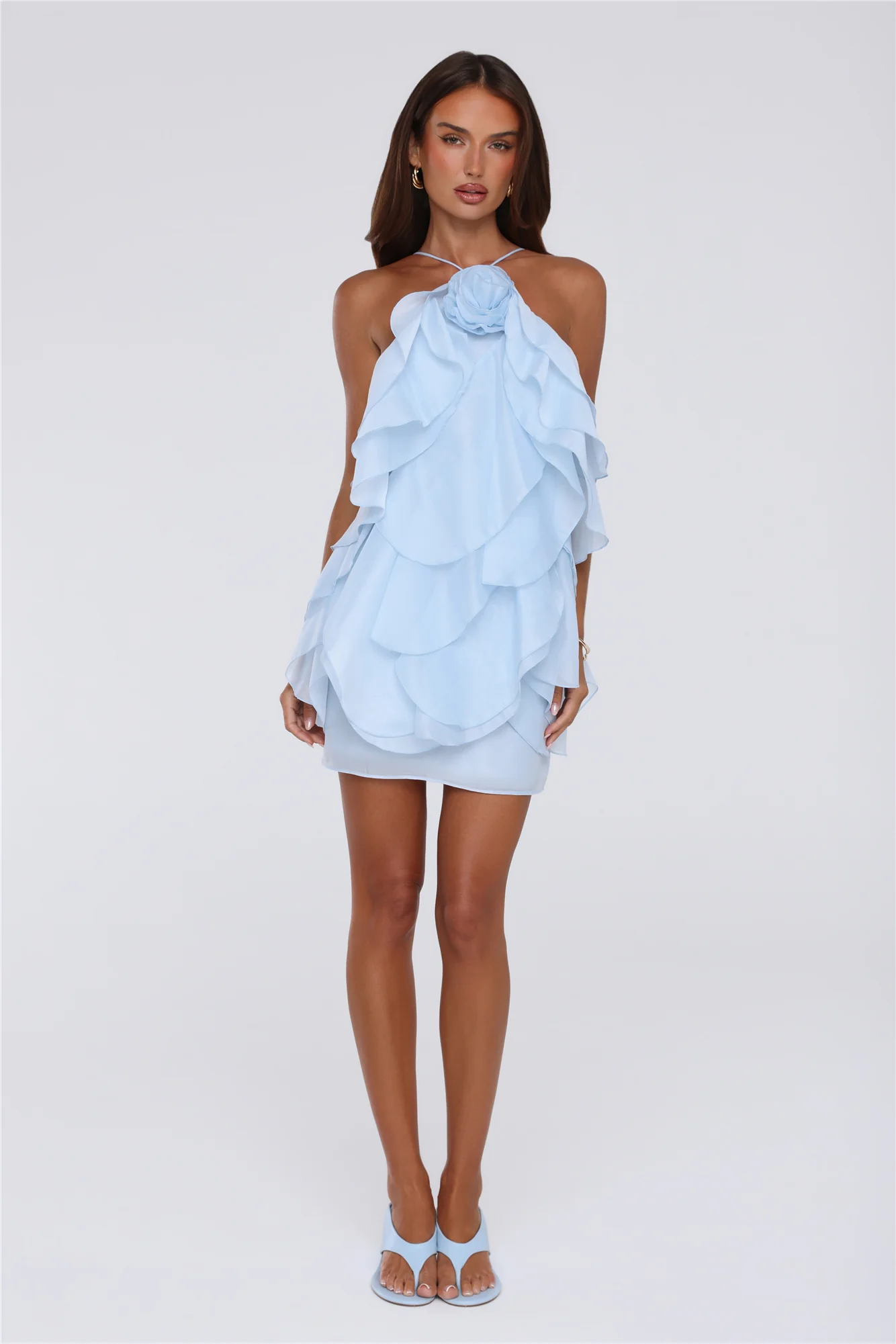 Designer Love Mini Dress Blue - luluinthesky