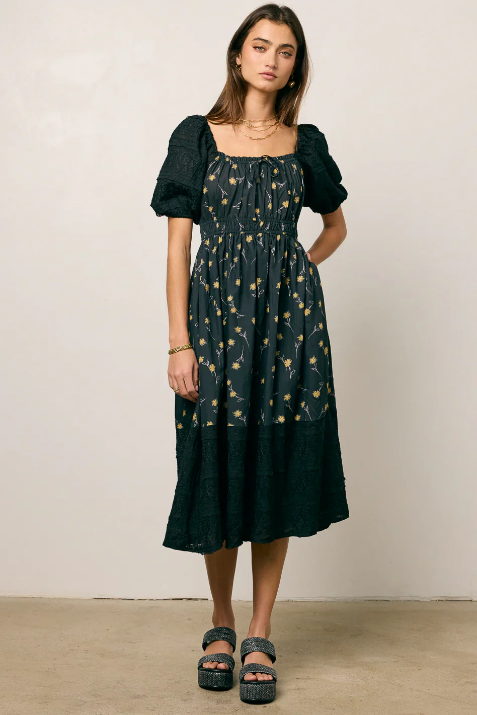Rebekah Floral Midi Dress