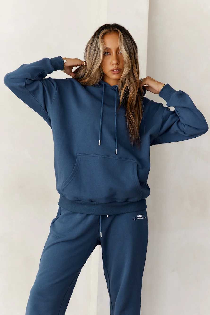 BASE Slip On London Hoodie Navy
