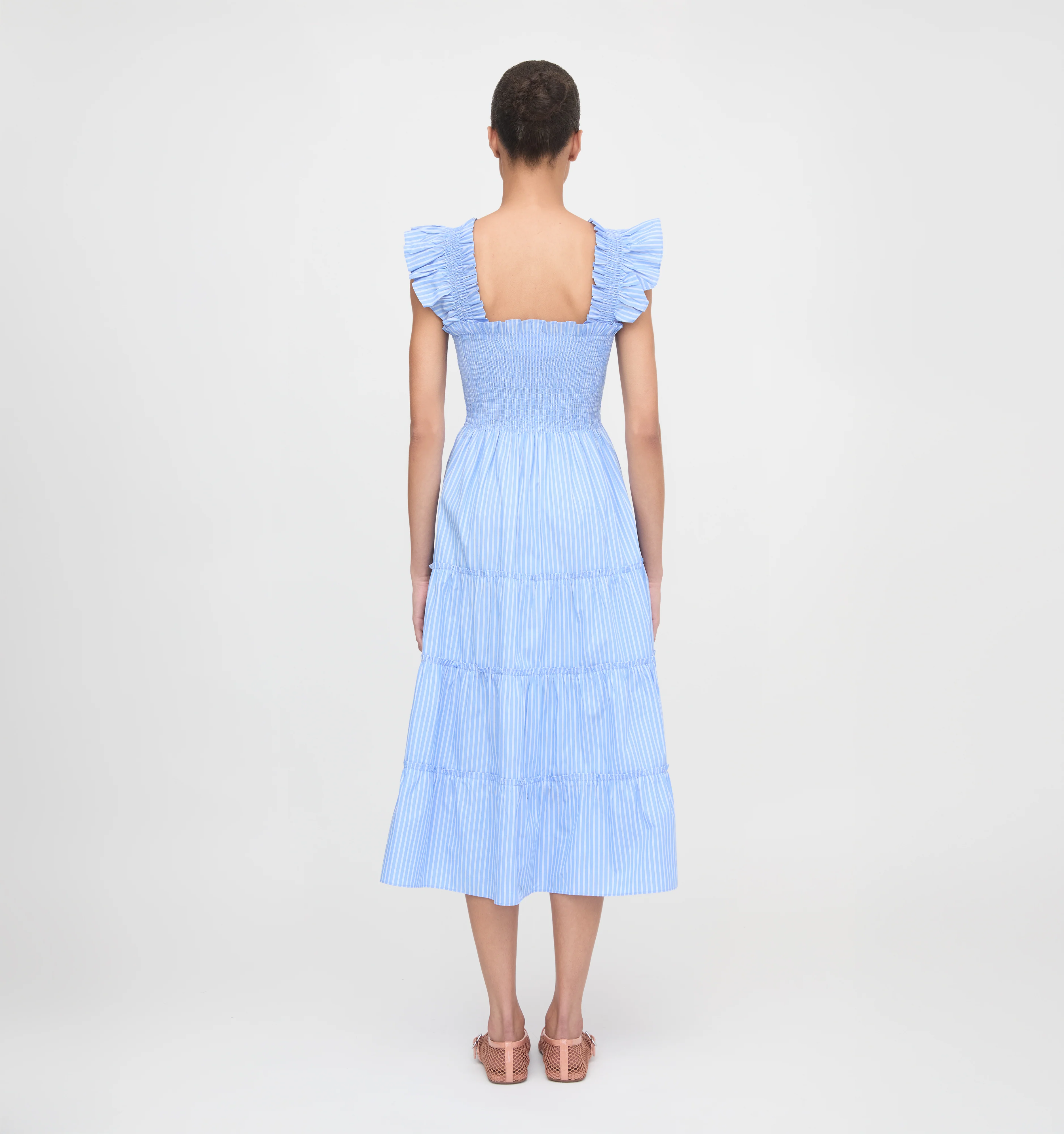 The Ellie Nap Dress - Blue Stripe