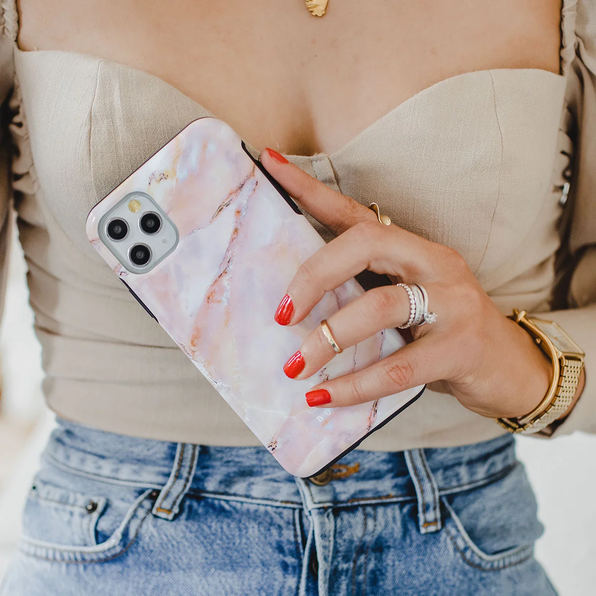 Morning Sunshine - Pastel Marble iPhone 11 Pro Max ケース