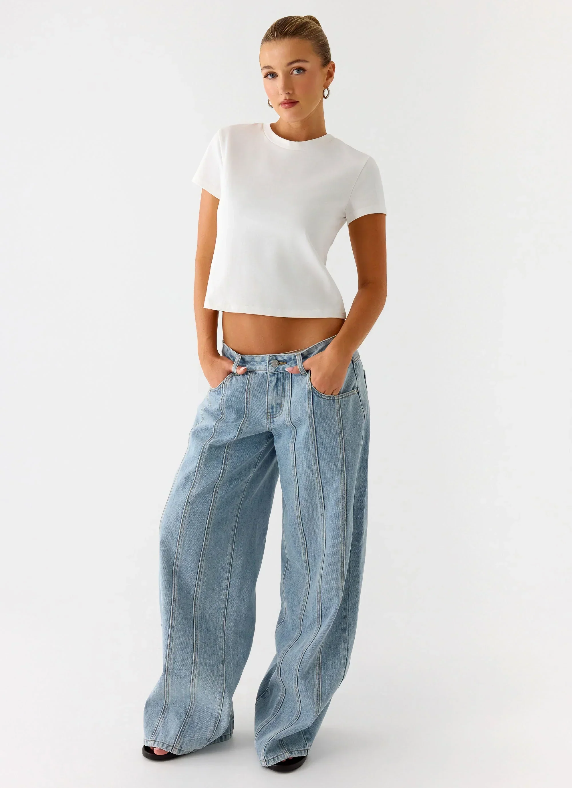 Lamont Baby Tee - White