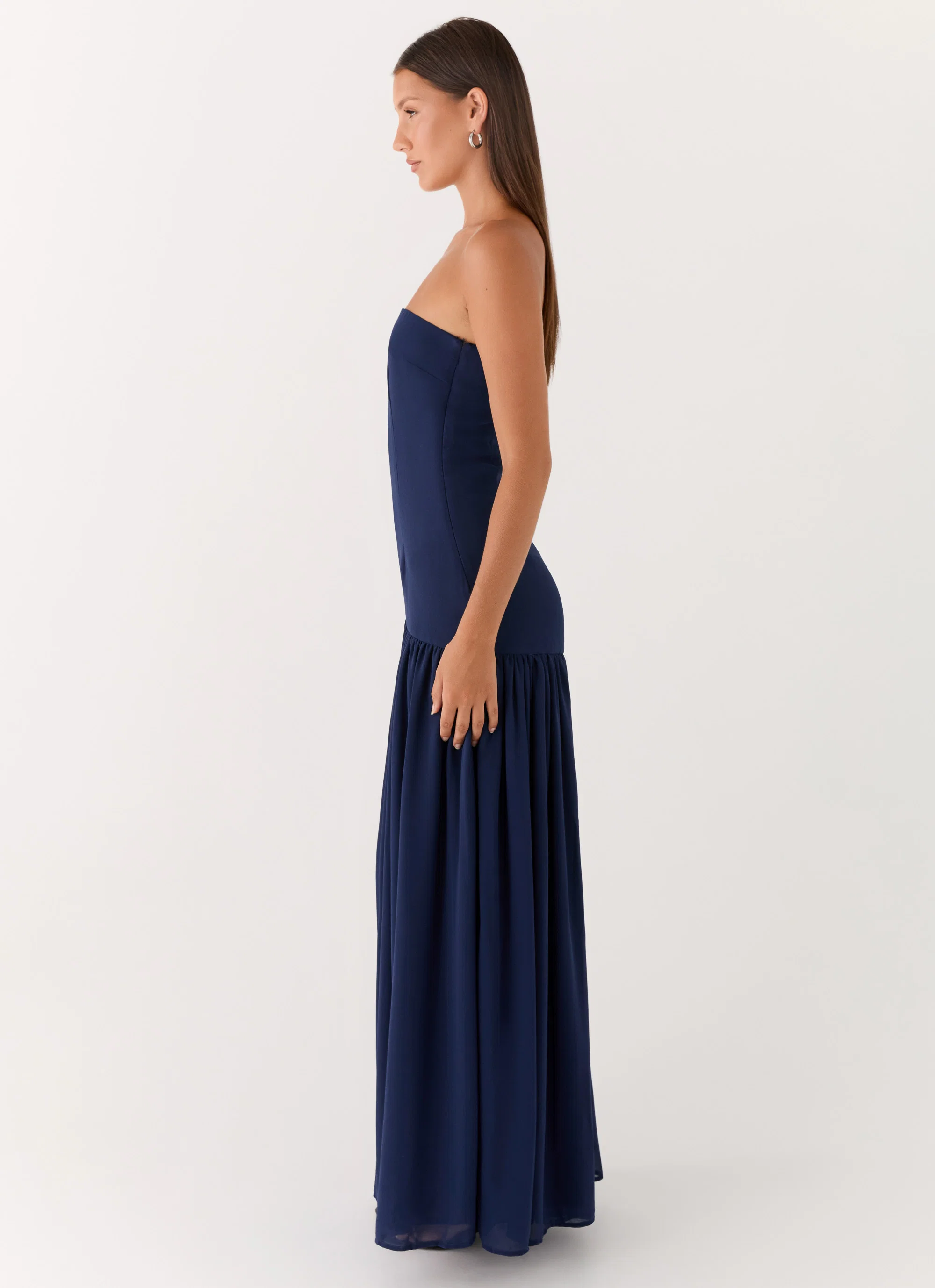 Eden Strapless Maxi Dress - Navy