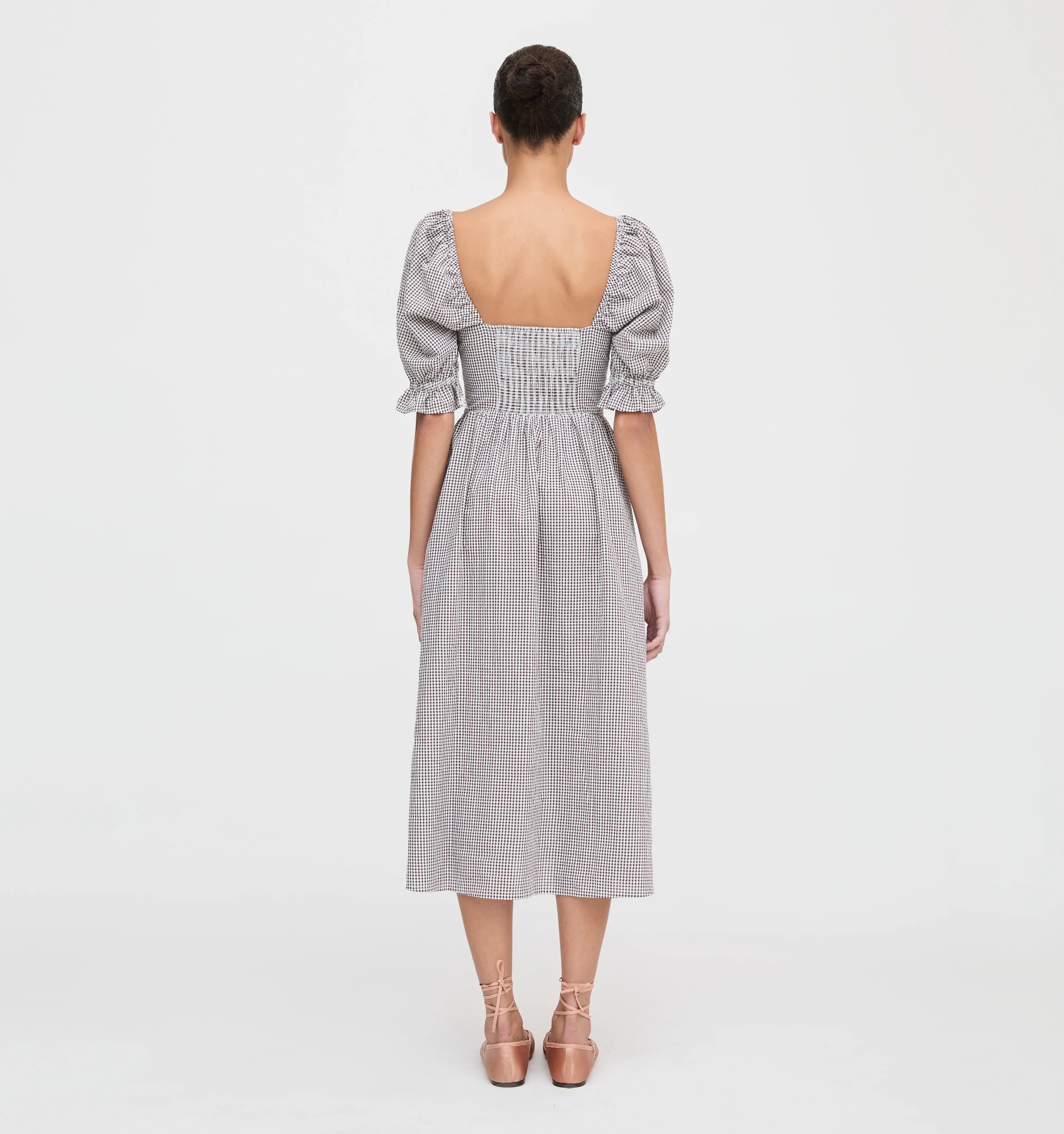 The Ophelia Dress - Chocolate Gingham