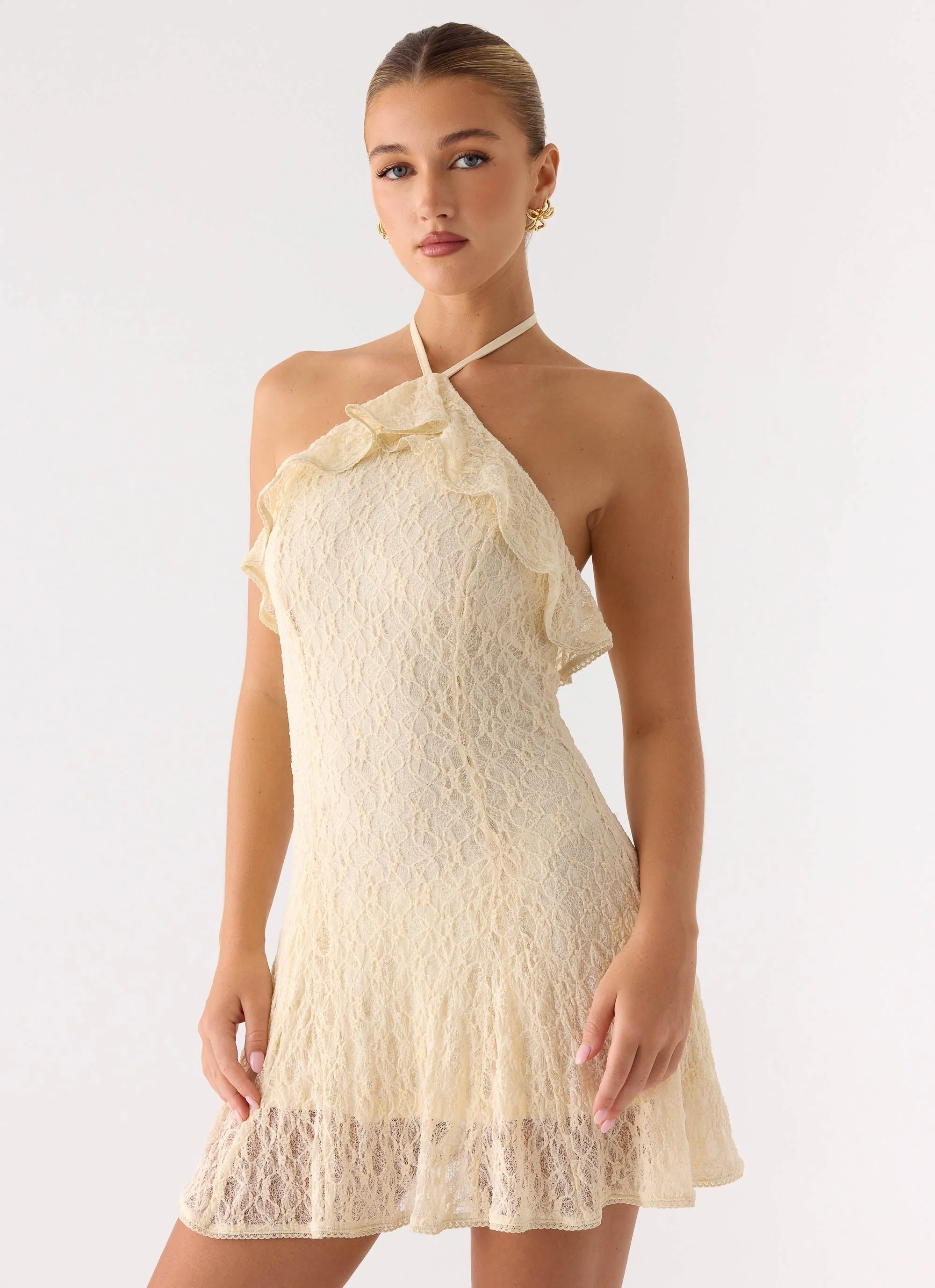 Every Second Mini Dress White - luluinthesky