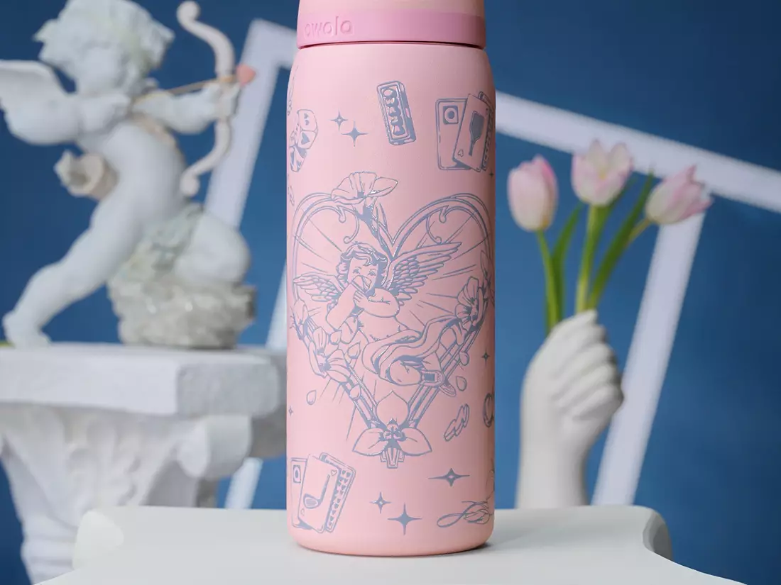 Owala 32 oz. FreeSip Stainless Steel Water Bottle Shot to the Heart - luluinthesky