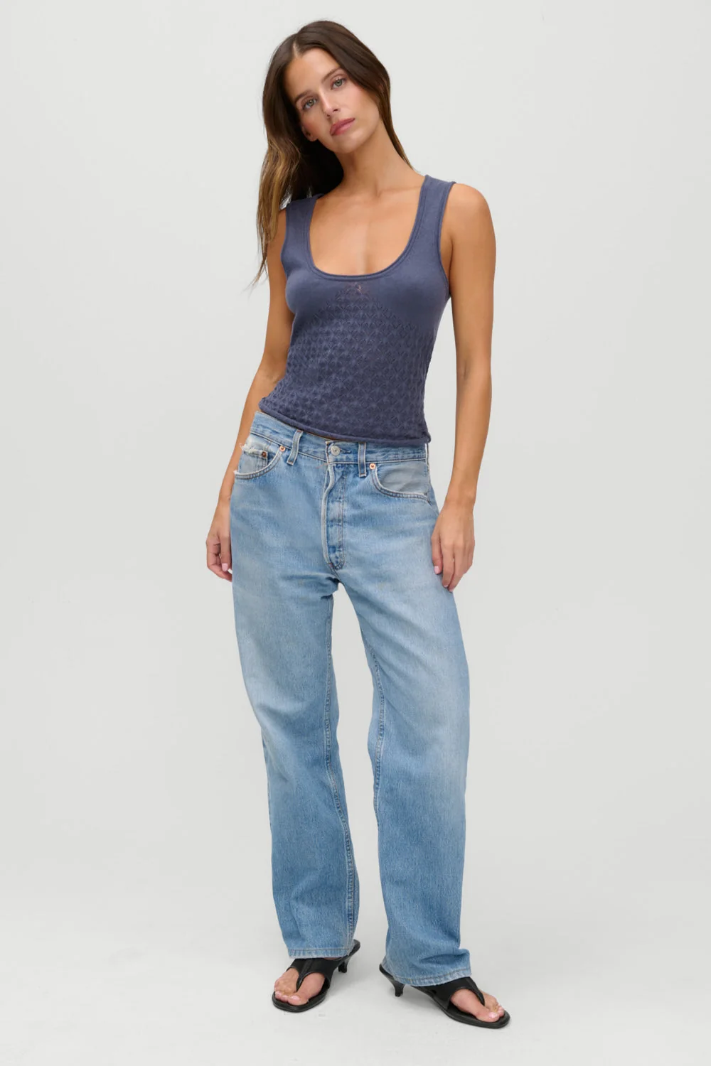 x JENNIE Kyra Knit Tank Top - Night in Seoul