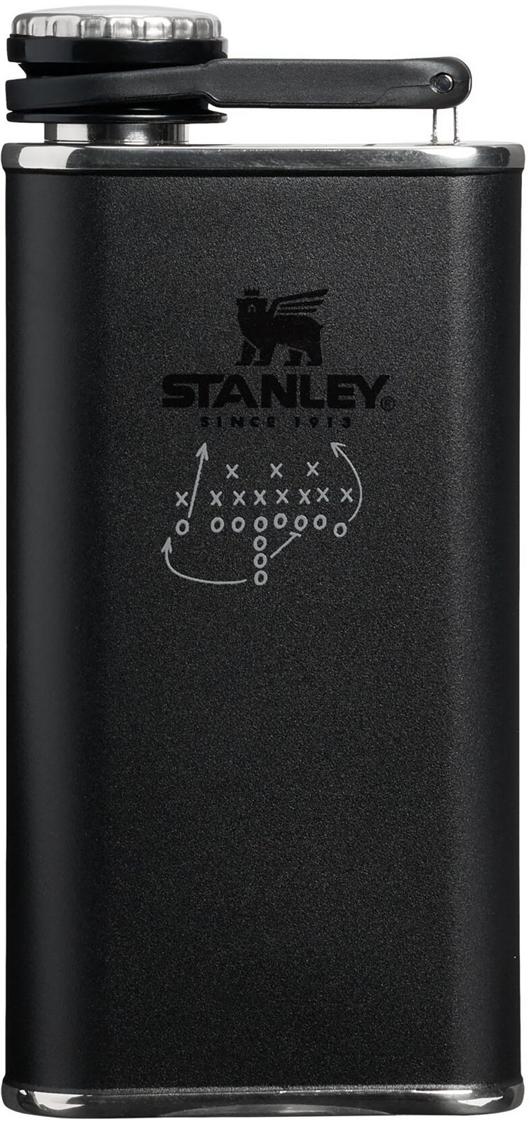Stanley 8 oz. Classic Wide Mouth Flask - Black Push Play