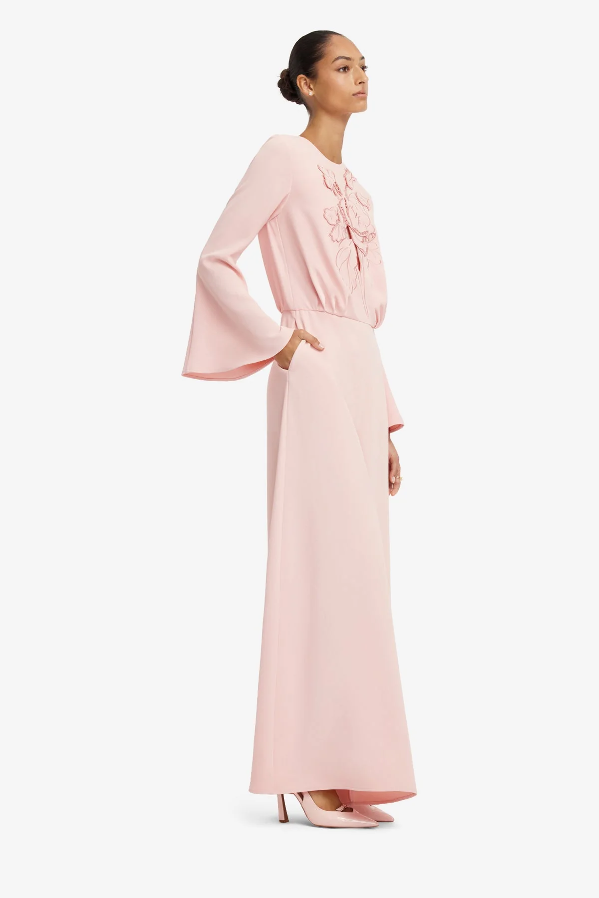Leanne Appliqué Jumpsuit - Dusty Pink