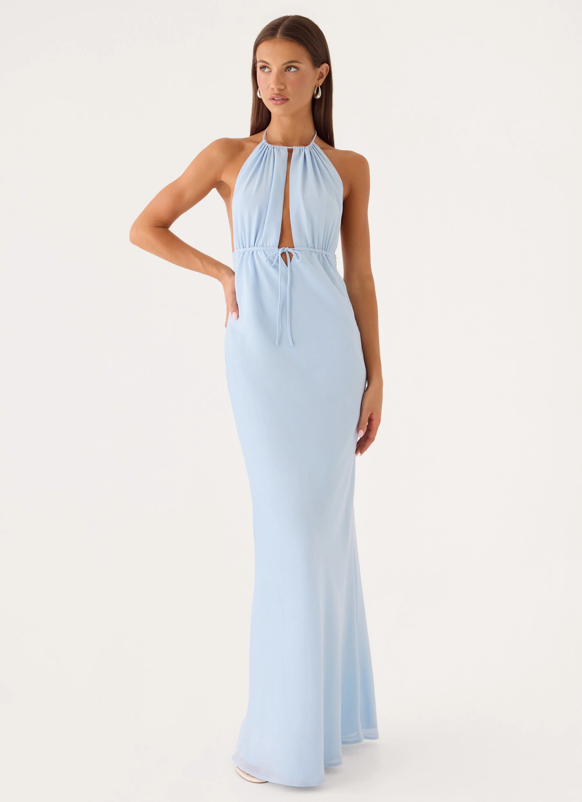 Mariana Maxi Dress - Soft Blue - luluinthesky
