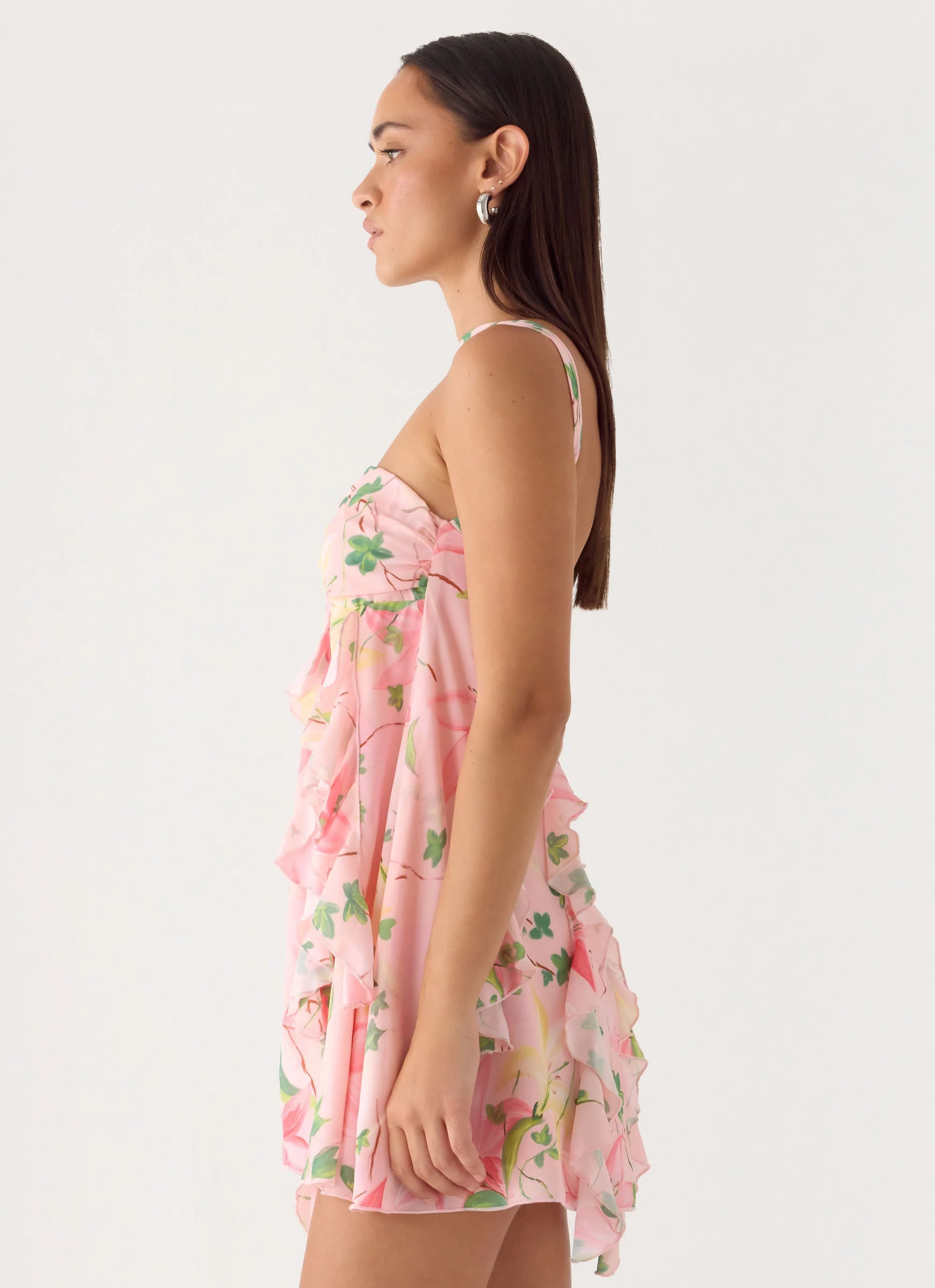 When You Look Mini Dress - Blooming Spring - luluinthesky