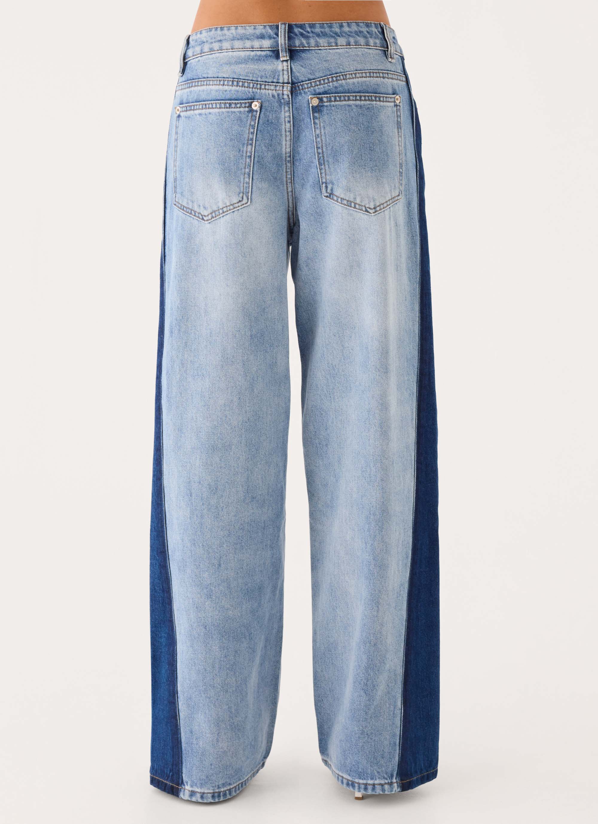 Lawrence Denim Jeans - Washed Blue - luluinthesky