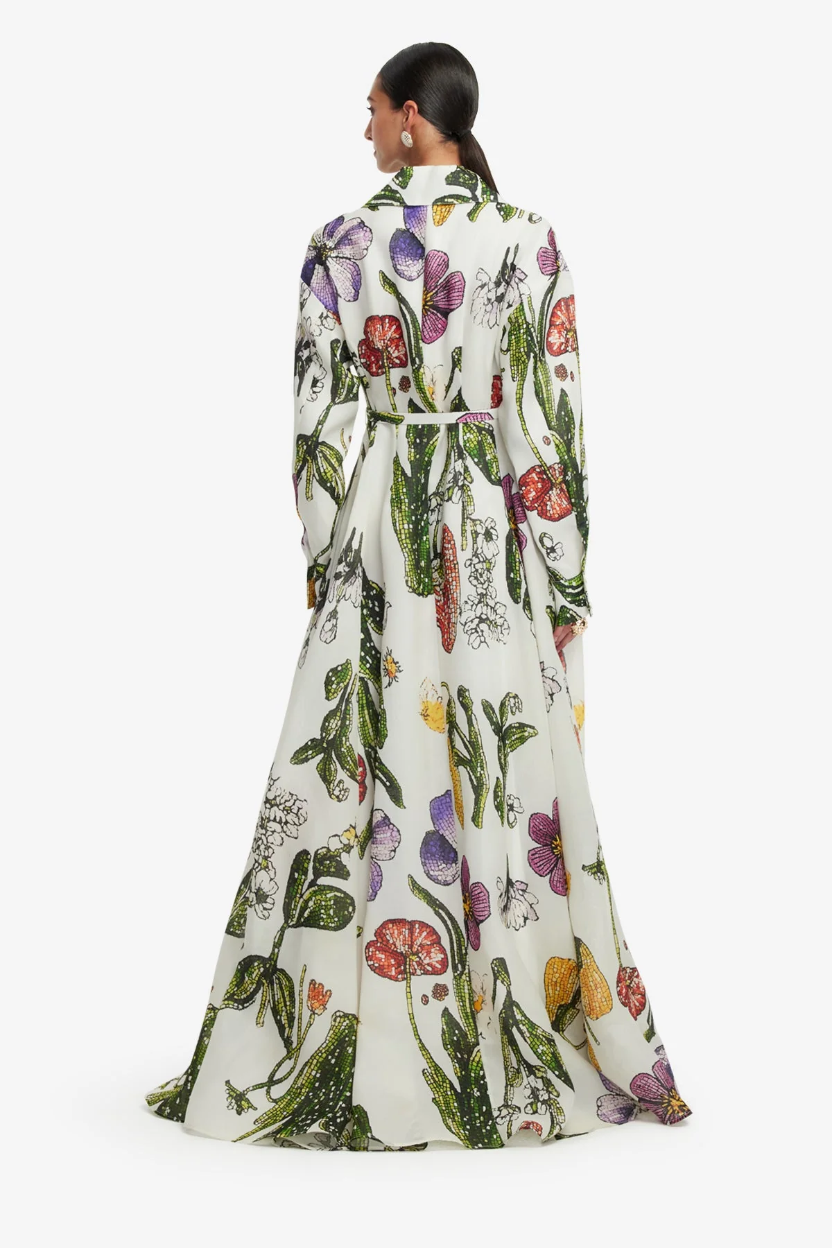 Josephine Silk Gown - Wildflowers