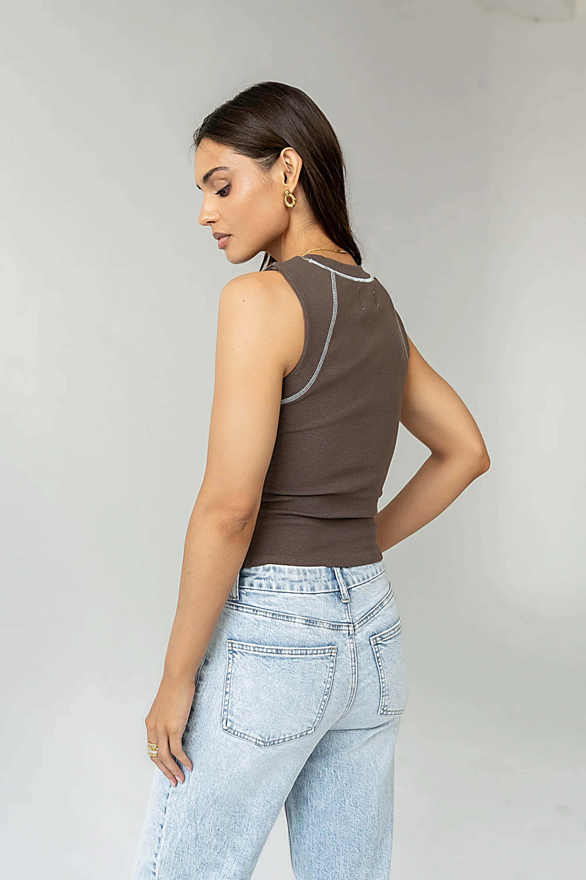 Emely Contrast Tank Top