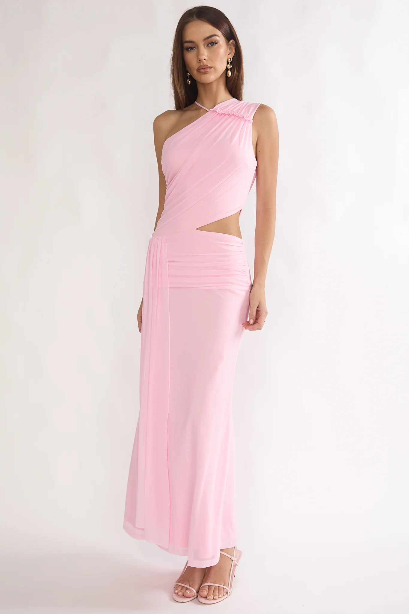 Out Loud Cut-Out Drape Maxi Dress Cheek