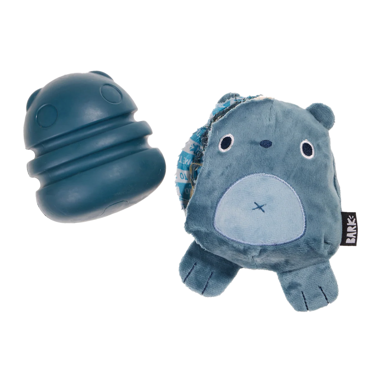 Grey Bear Hugger Super Chewer Durable 2-In-1 + Enrichment Dog Toy