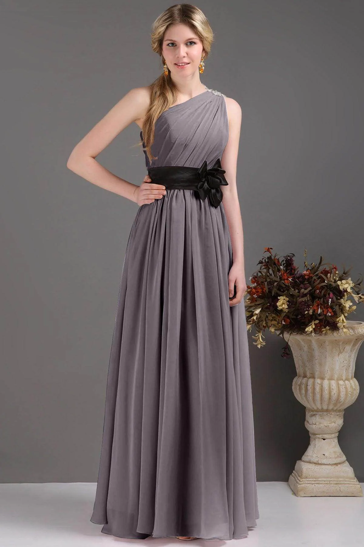 Sheath-Column Floor Length Bridesmaids Dress COSF14001