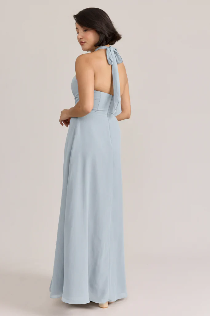 Ellapink Chiffon Dress | Ready To Ship | Sky Blue