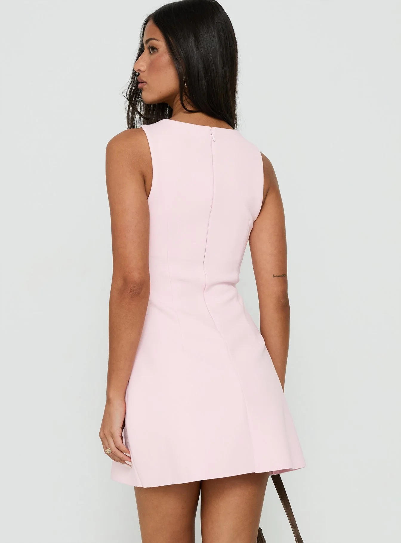 Anse Mini Dress Marshmallow Pink - FASHION NOB