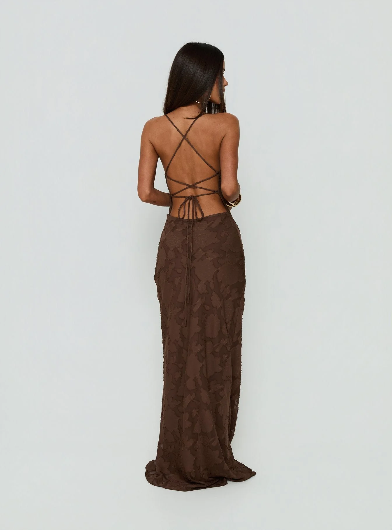 Celena Maxi Dress Brown