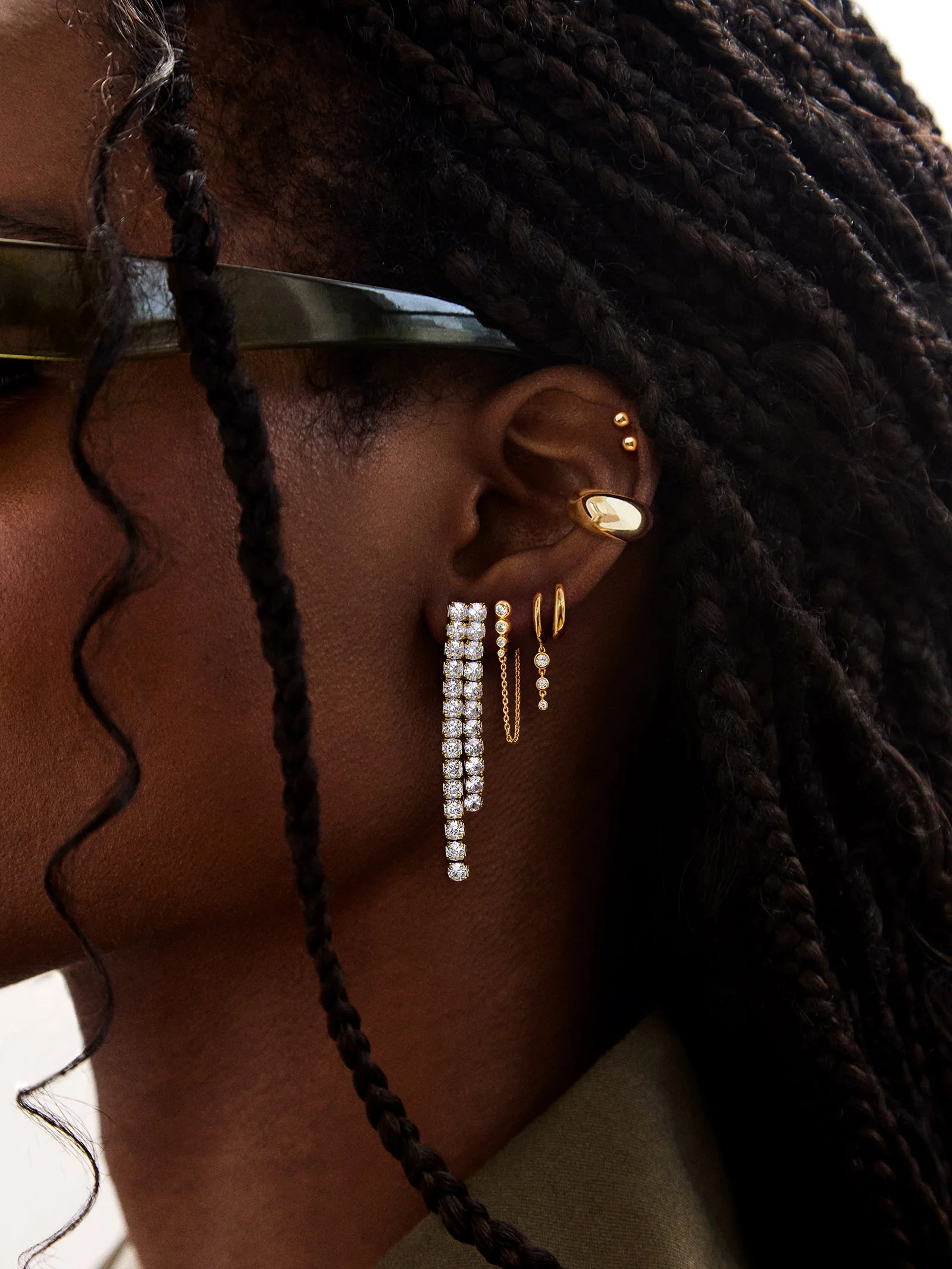 Jenelle 14K Gold Earring Set - Jenelle 14K Gold Earring Set