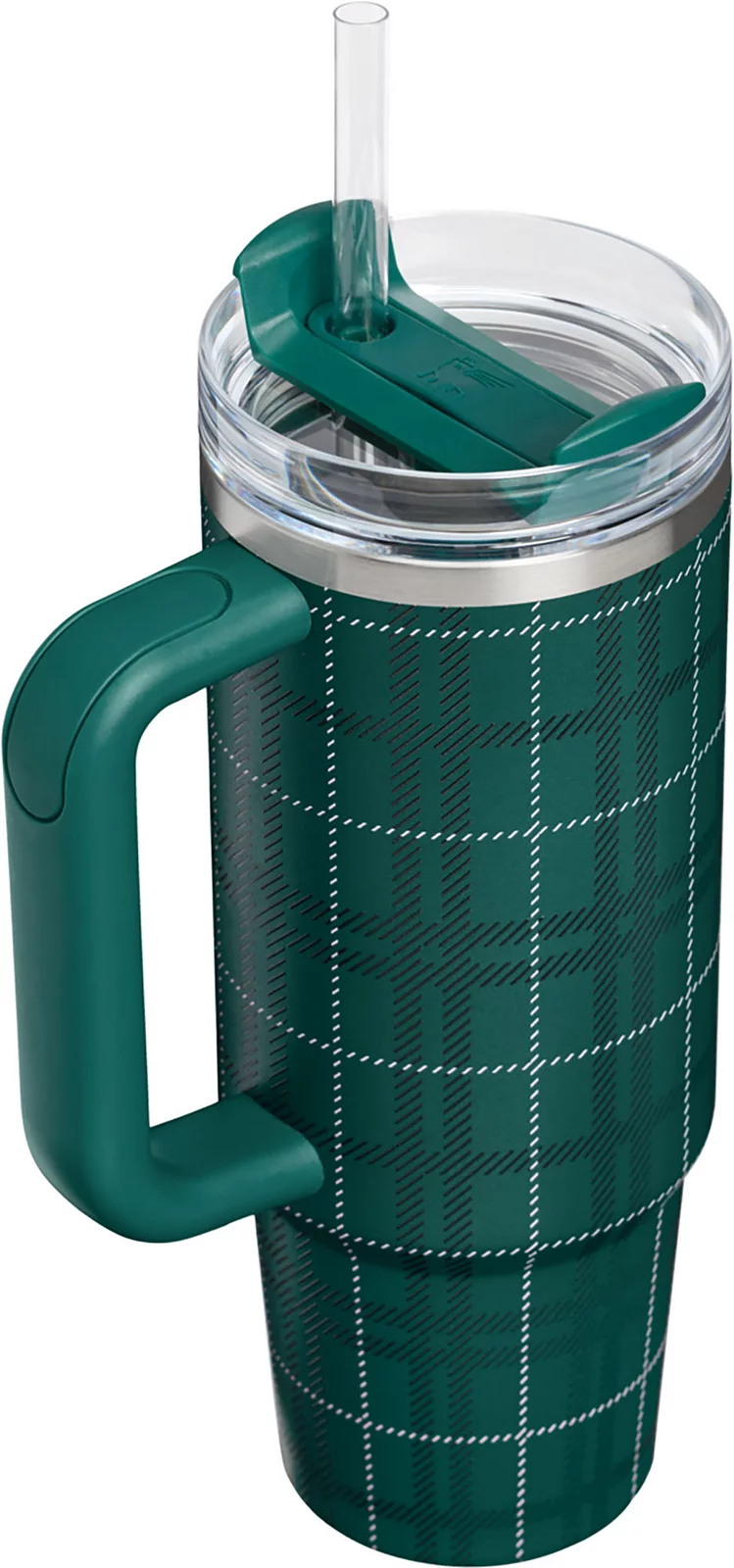 Stanley 30 oz. Quencher H2.0 FlowState Tumbler - Holiday - Shadow Green Plaid