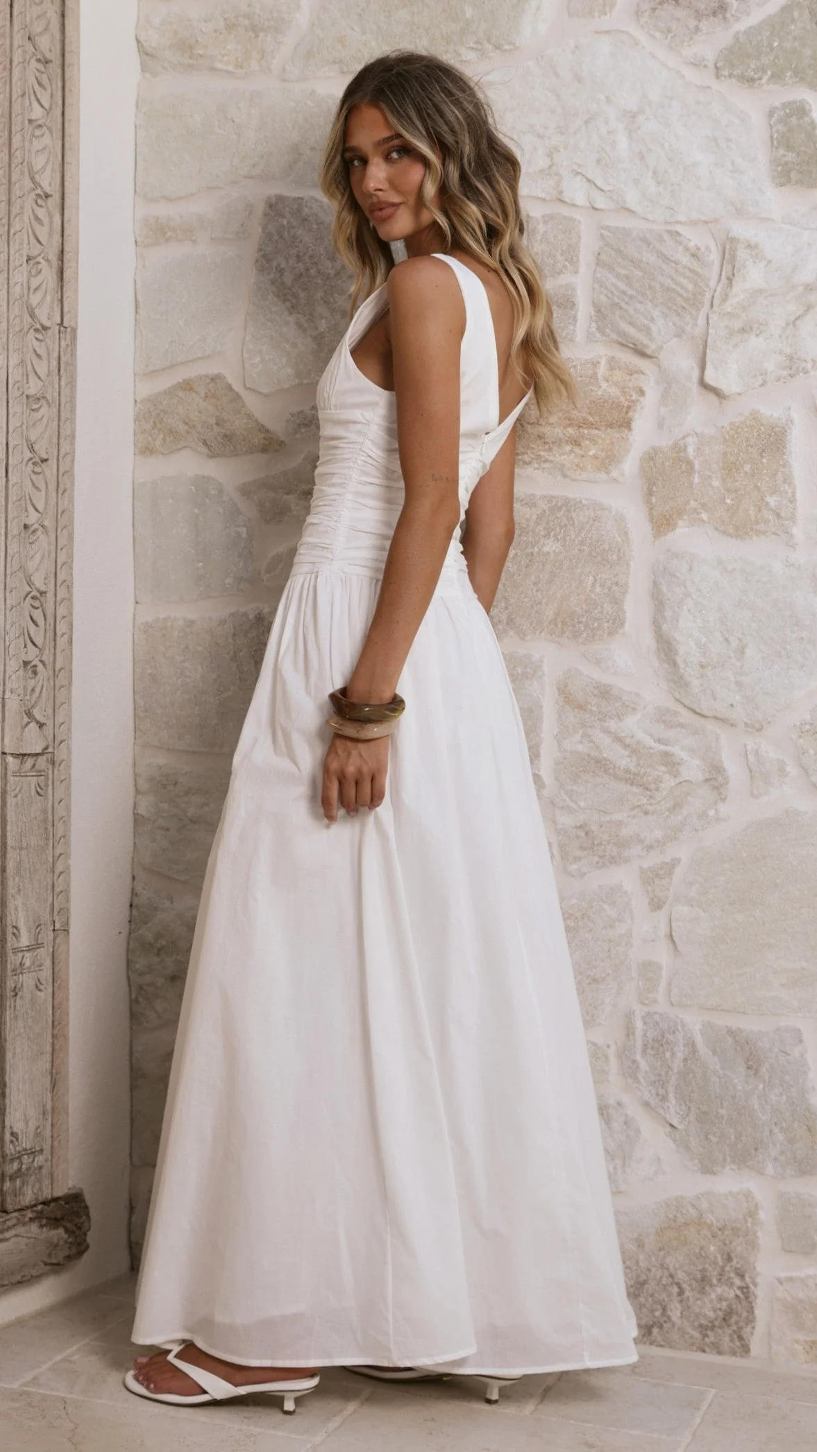Sanya Maxi Dress - White