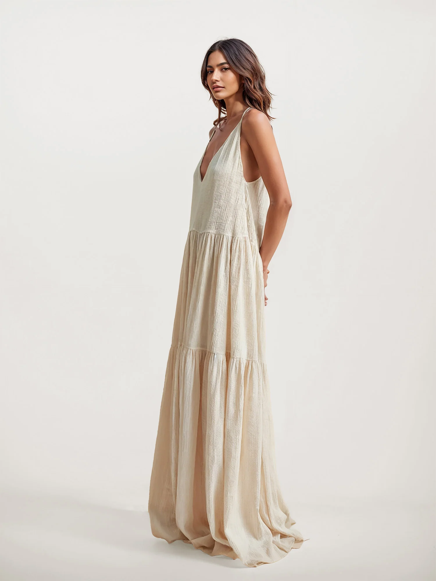 Tiered Boho Maxi Dress