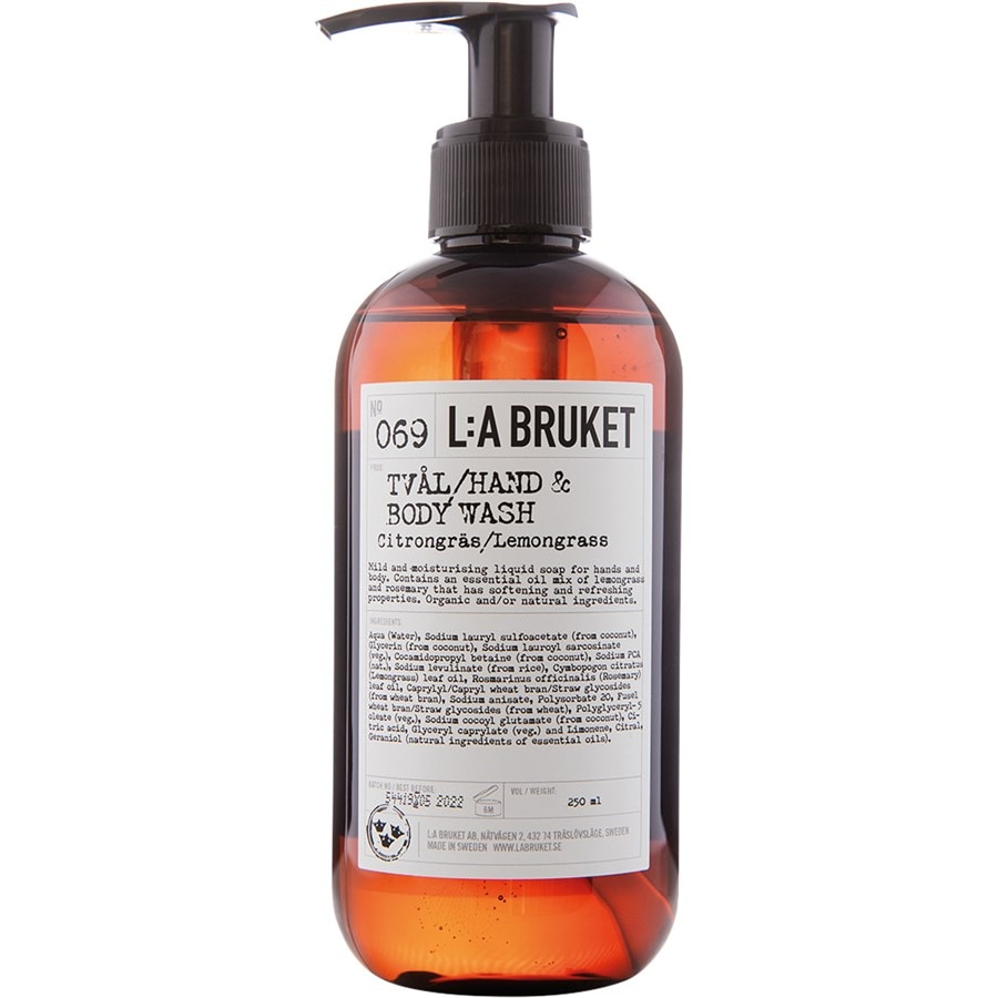 La Bruket Czyszczenie 069 Hand & Body Wash Lemongrass