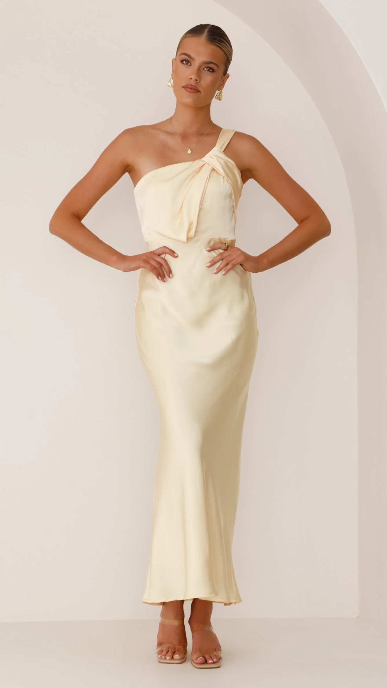 Greta Maxi Dress - Lemon