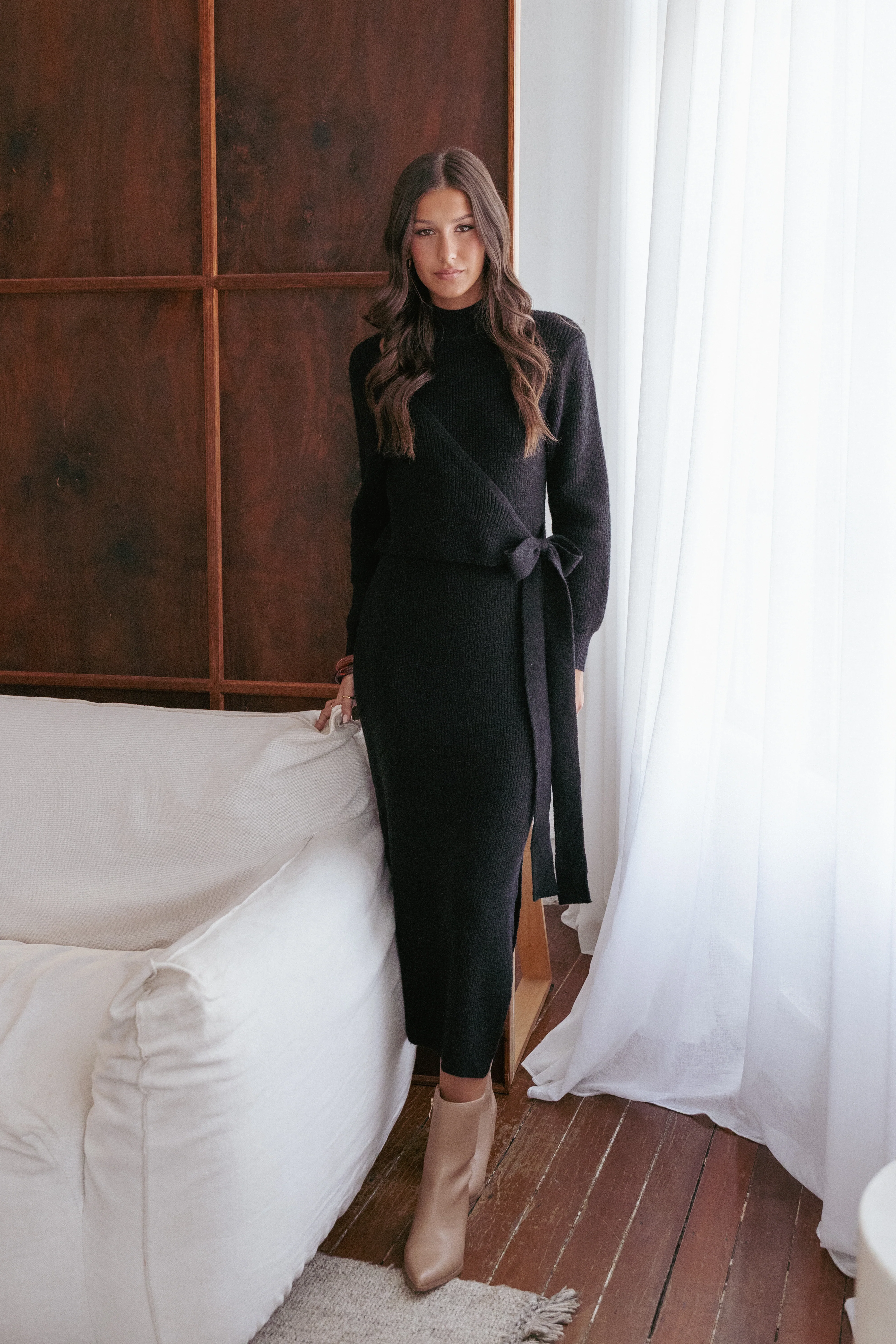 Aerin Knit Dress - Black