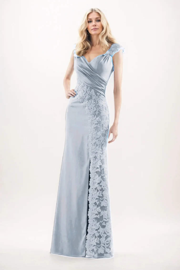 Sheath-Column Maxi Chiffon Mother Of The Bride Dress CM0275
