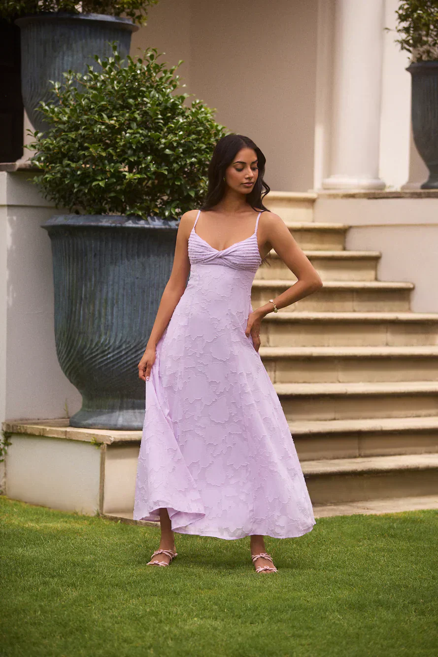 Habita Maxi Dress Lilac - luluinthesky