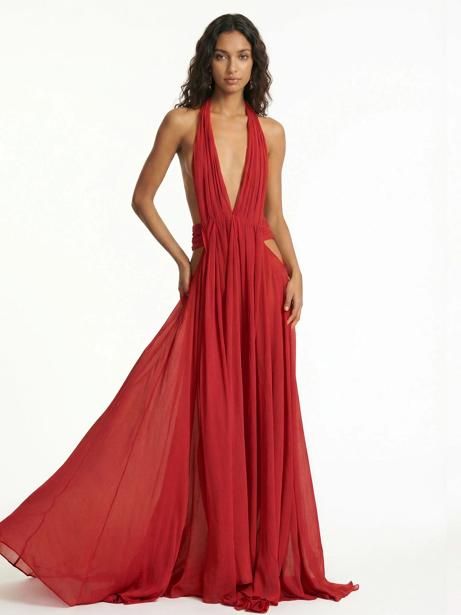 Eternal Plunge Maxi Dress
