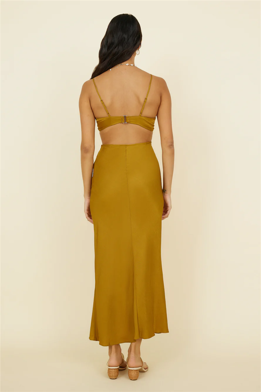 Artemis Midi Dress Brown