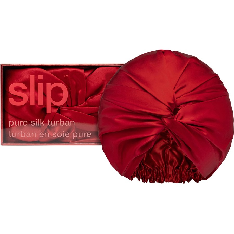 slip Hair Care Jedwabny turban do włosów Scarlet