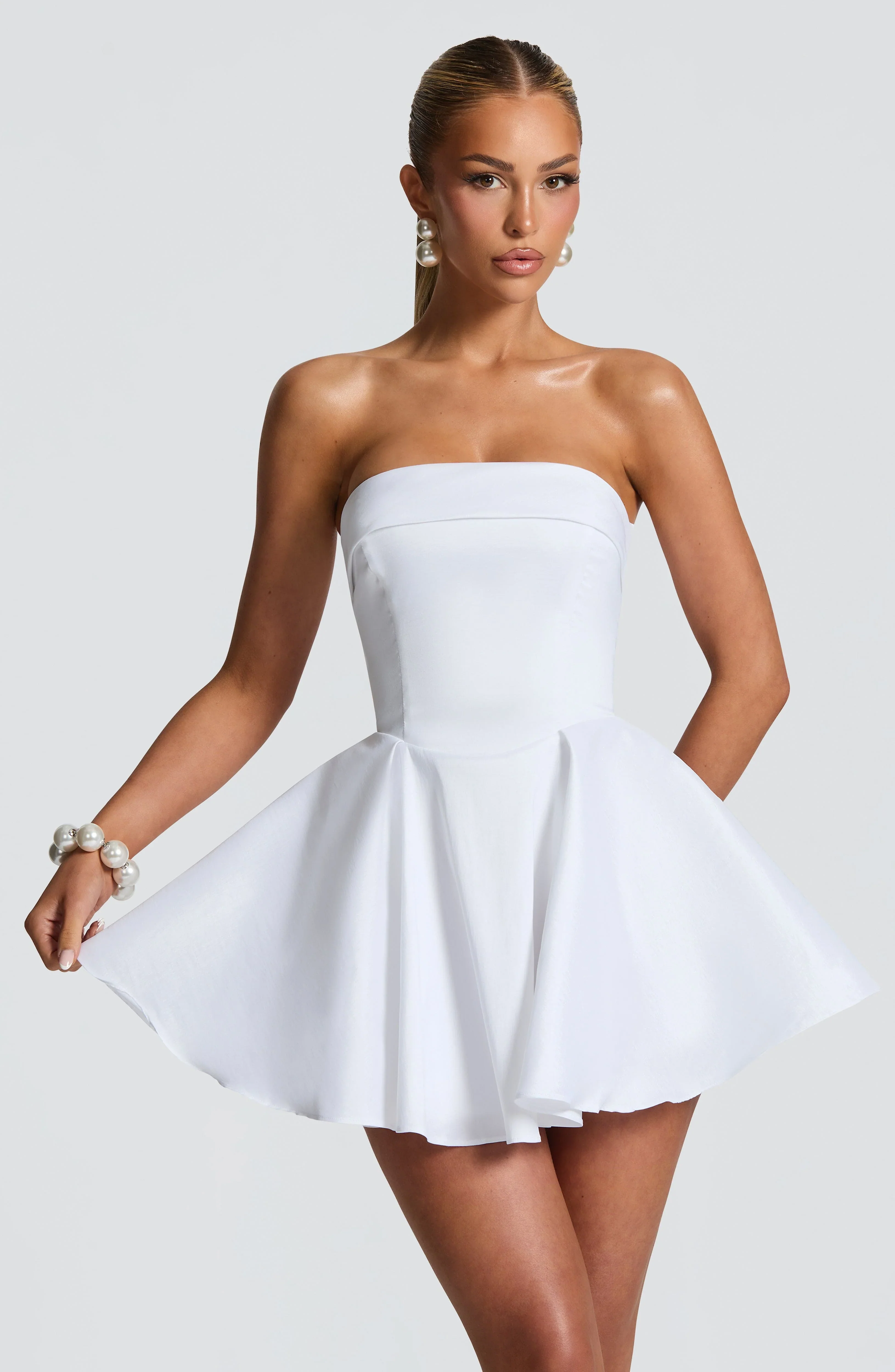 Dionne Mini Dress - Ivory