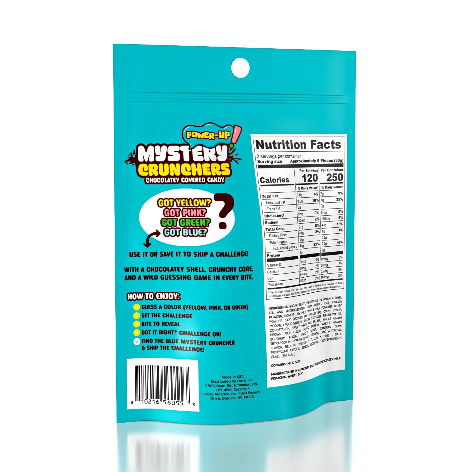 Mystery Crunchers Power-Up! Candy Color Reveal Chocolate Bites (60g)