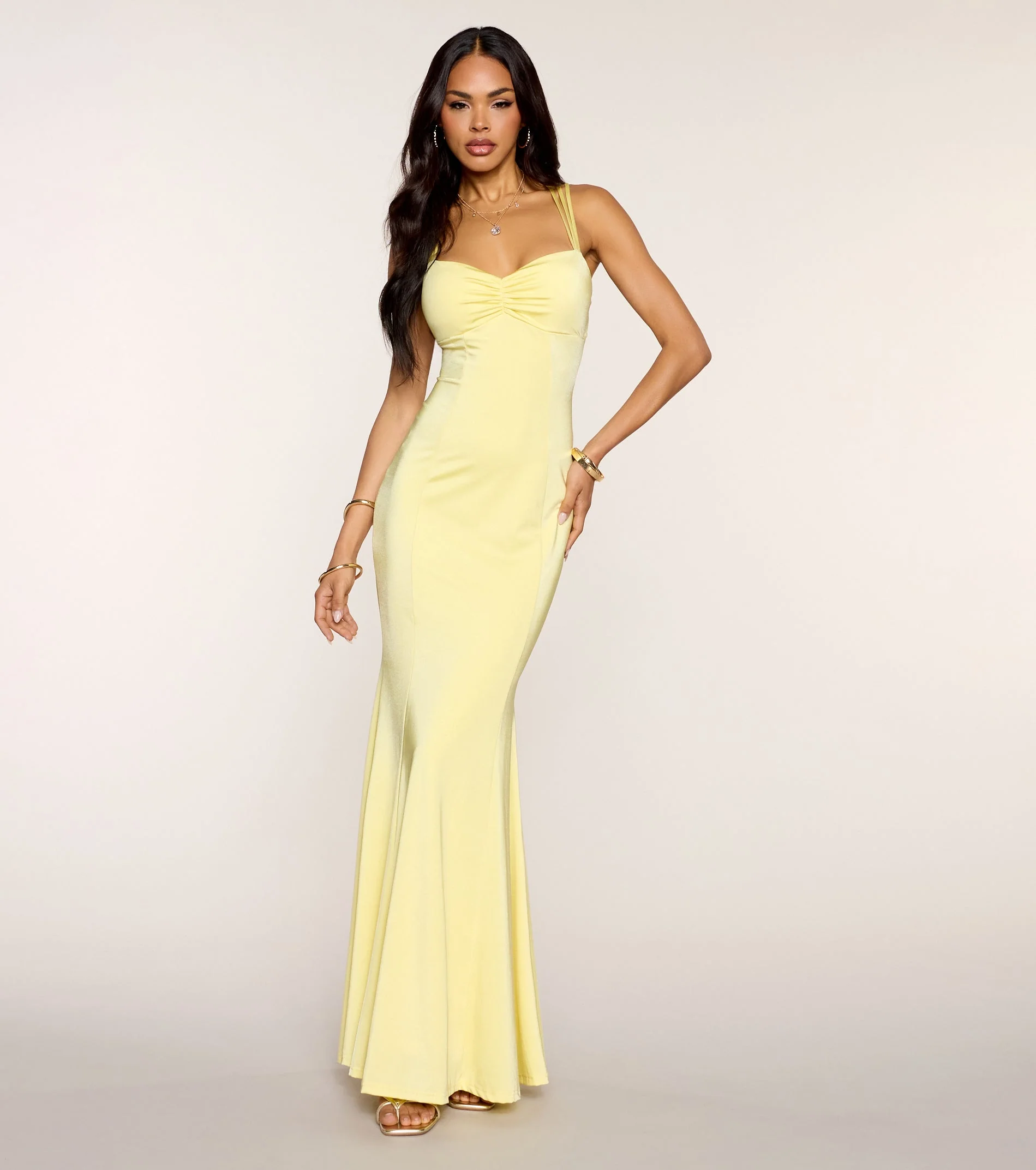 Caitlyn Strappy Open Back Formal Dress