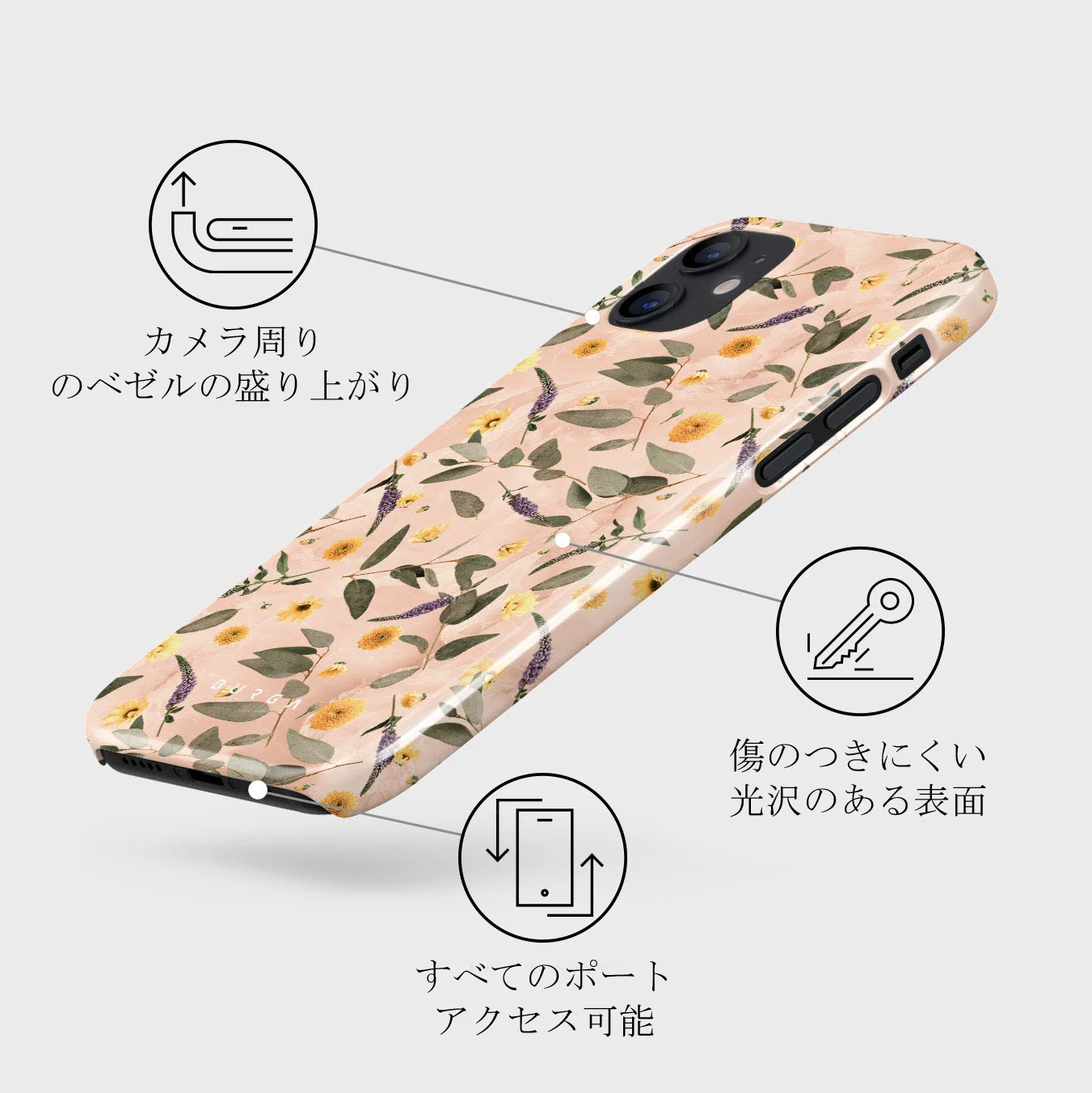 Sunday Brunch - Flowers iPhone 12 ケース