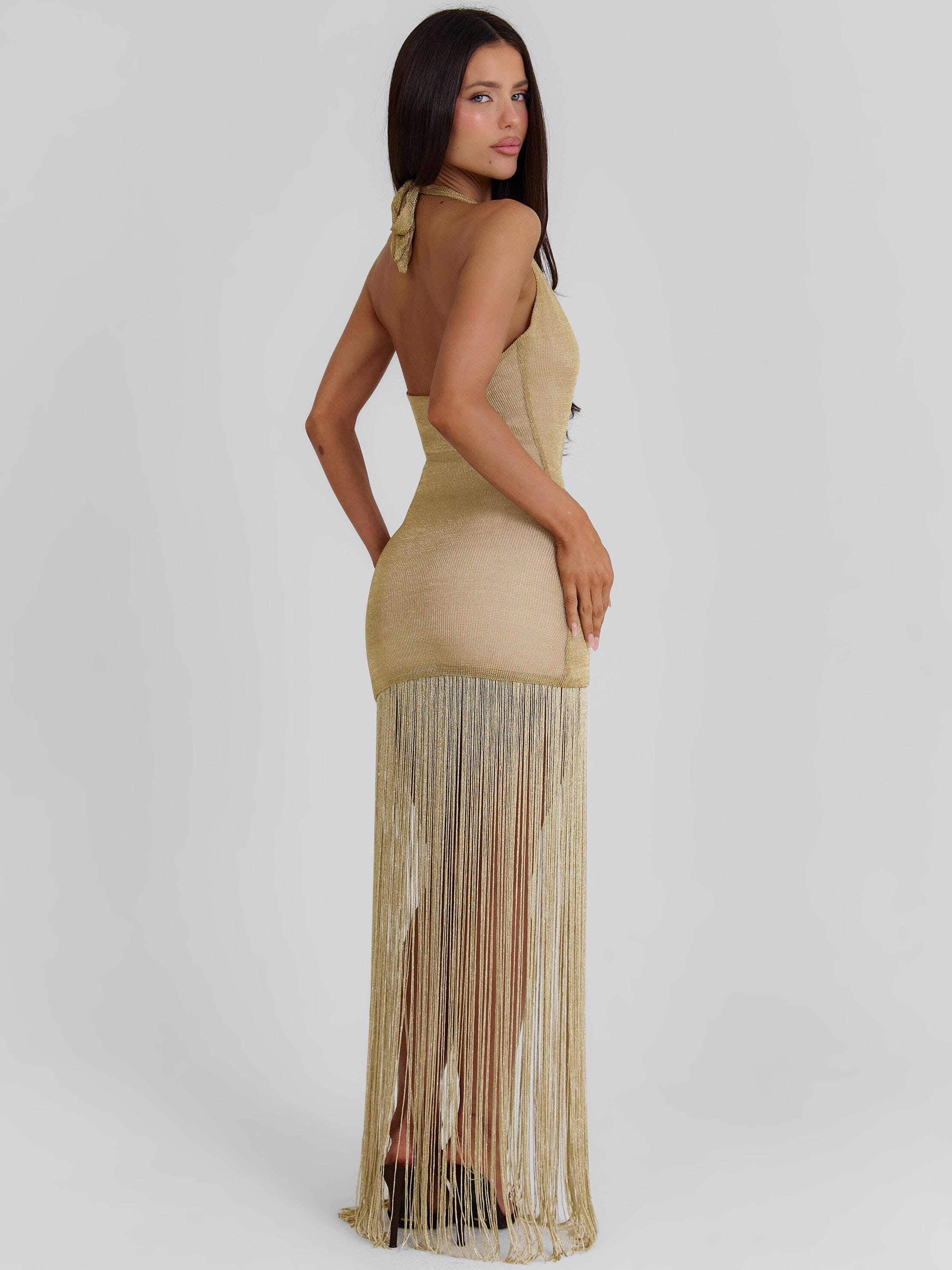 VIVVIAN MAXI DRESS GOLD
