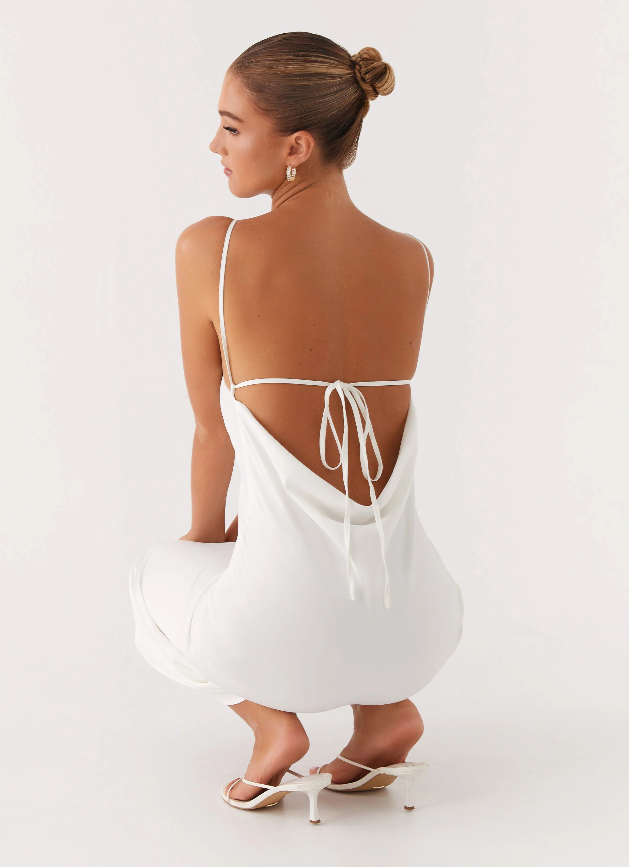 Bentley Midi Dress - White - luluinthesky