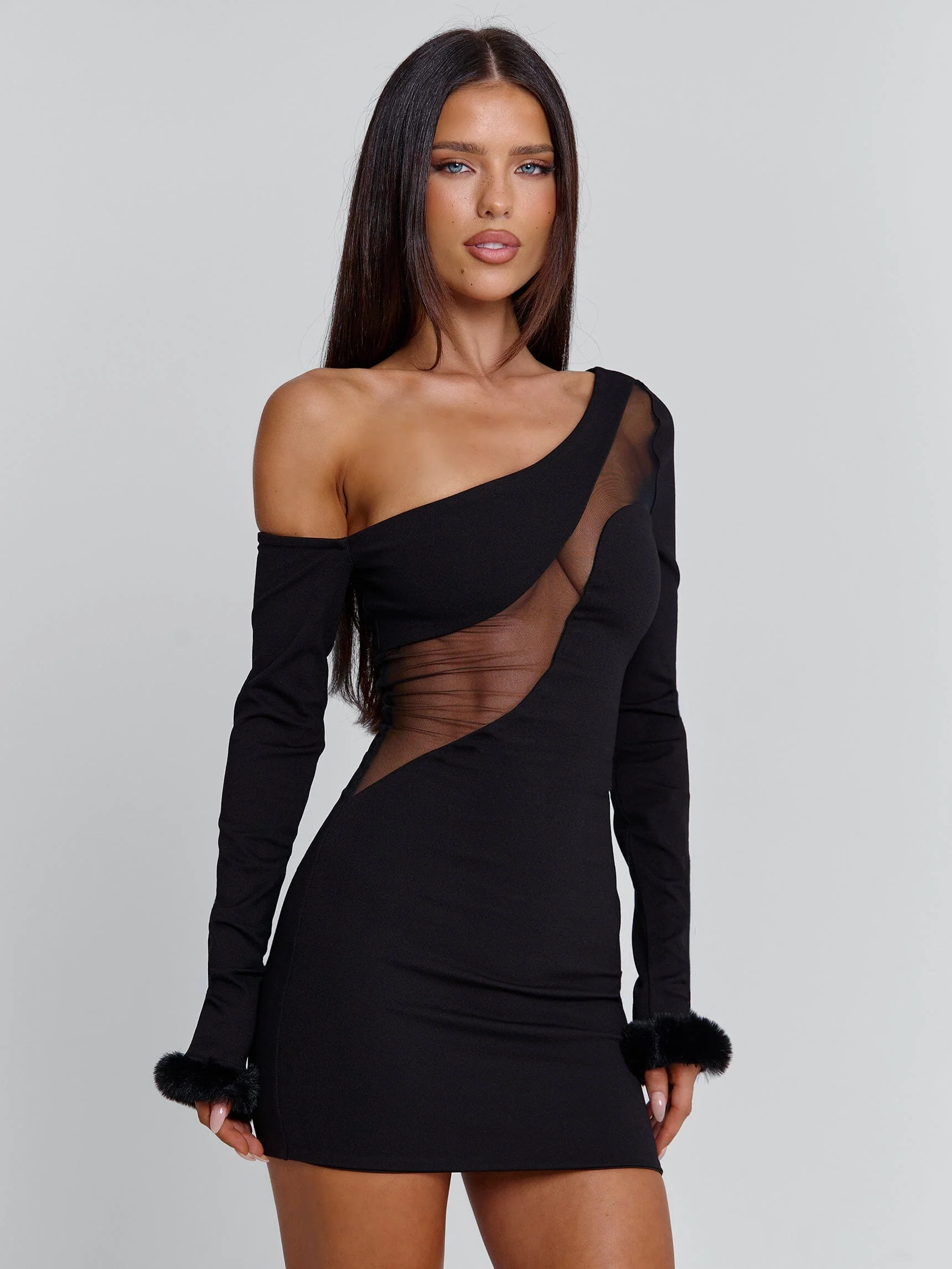ISOLDE MINI DRESS BLACK